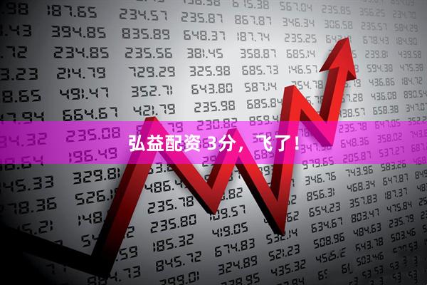 弘益配资 3分，飞了！