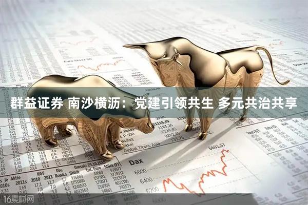 群益证券 南沙横沥：党建引领共生 多元共治共享